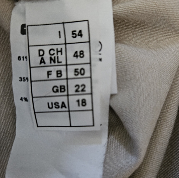 NWOT - Designer Gianfranco Ferre Forma Tan Boxy Unlined Jacket - Size 18 - Picture 5 of 9